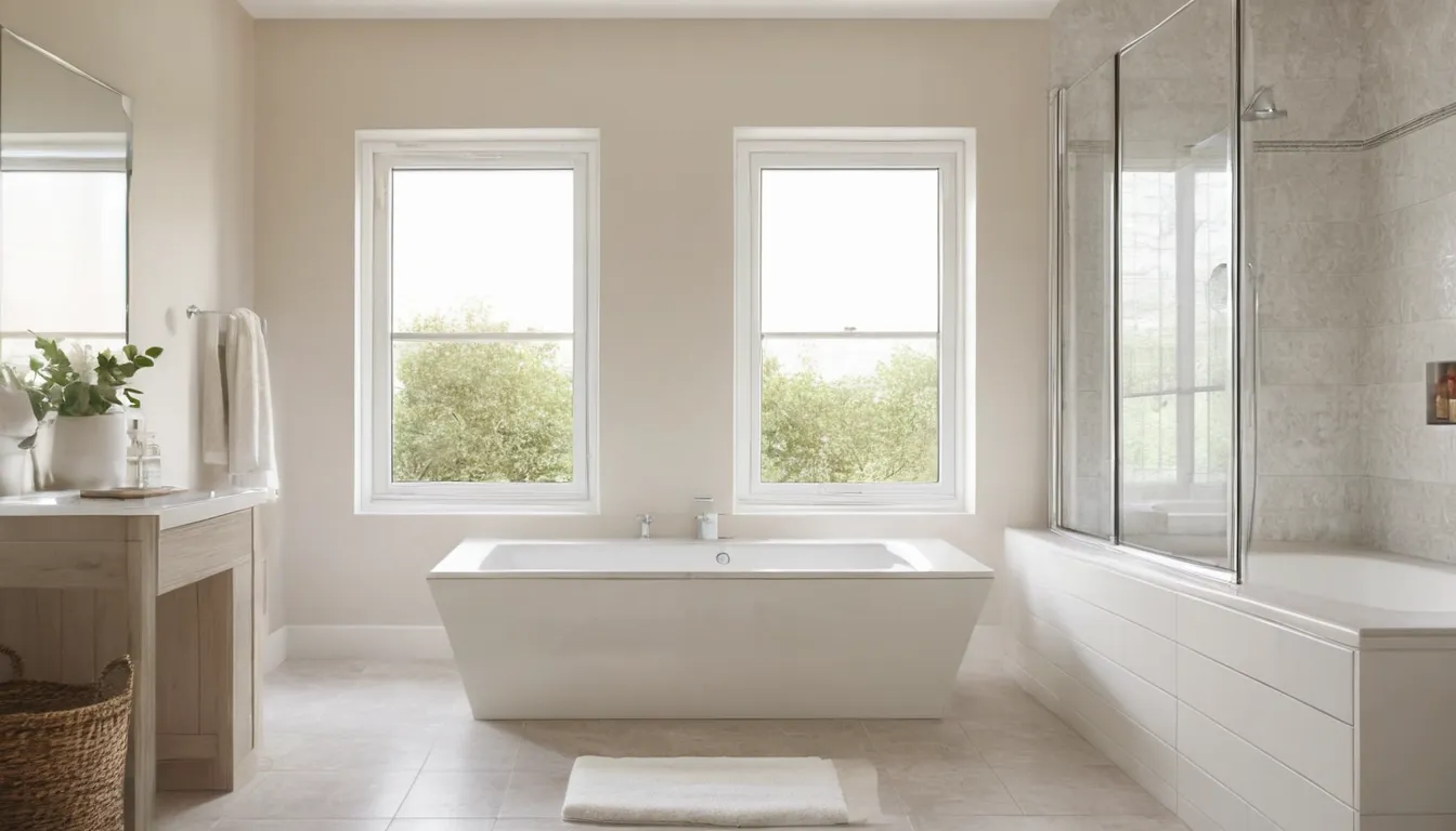 Senior homeowner smiling beside an open walk-in tub in a bright bathroom in the Middletown area